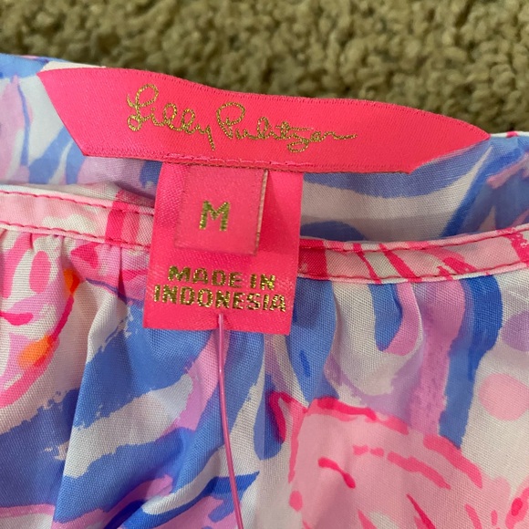 Lily Pulitzer one shoulder top, size medium - Picture 3 of 3